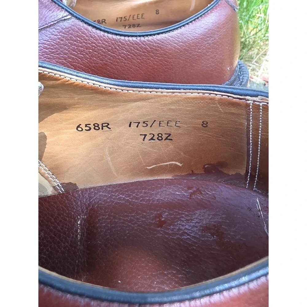 Size 9 -VTG Barrie LTD Booters Brown Leather Shoes Handcrafted In ENGLAND UK 8
